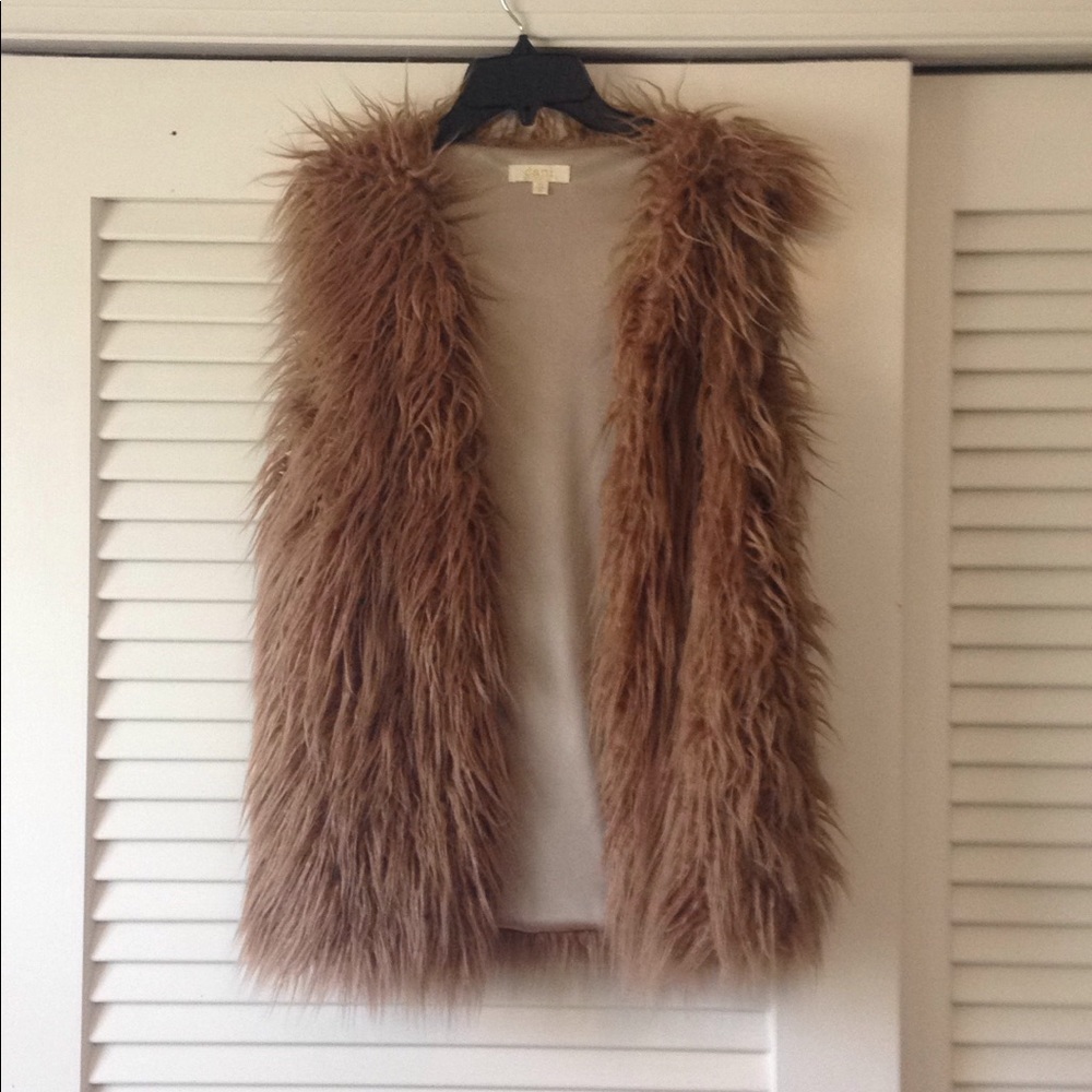 Faux fur vest